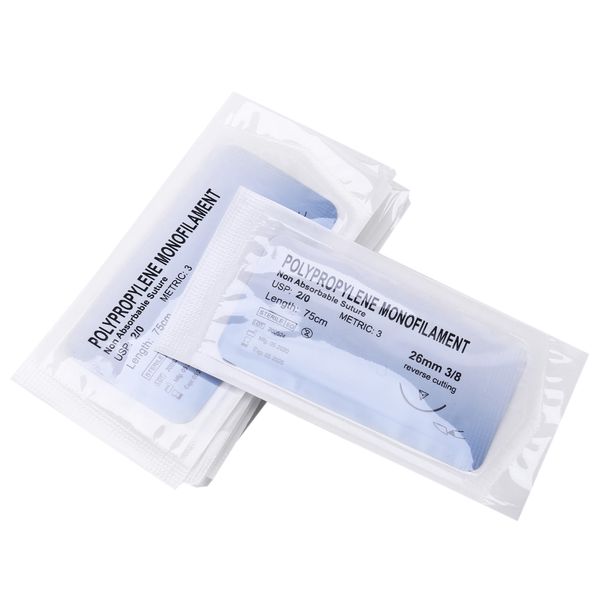 Needle Suture Monofilament Thread Suture Practice Kit 3/0
