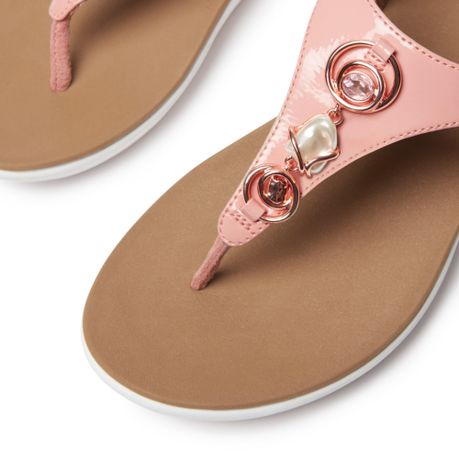 FitFlop Lainey Embellished Back Strap Sandals Rose Pink Shop