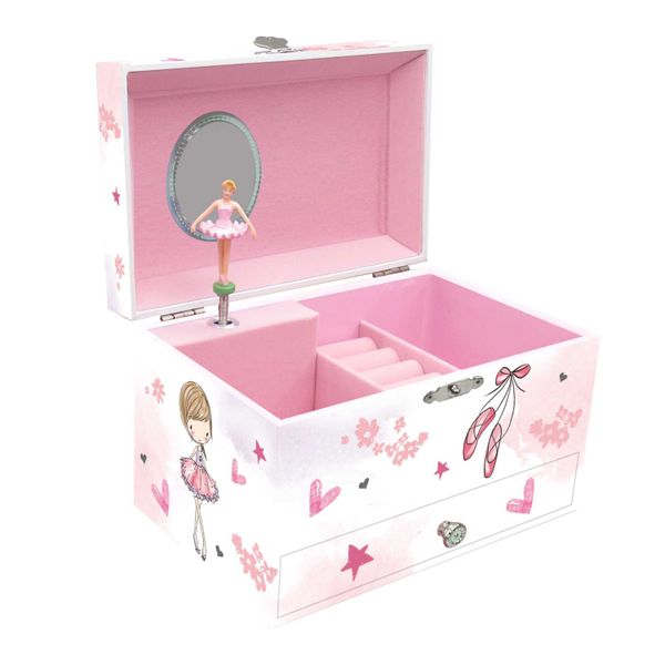 Musical Ballerina Jewellery Box 190 X 120 X 120mm