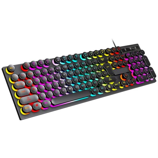 Mechanical Rainbow Backlit Gaming Keyboard