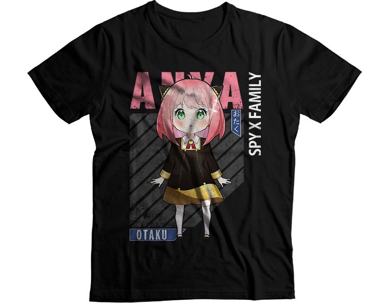 Aesthetic Anya Forger Chibi Anime Graphic T-Shirt