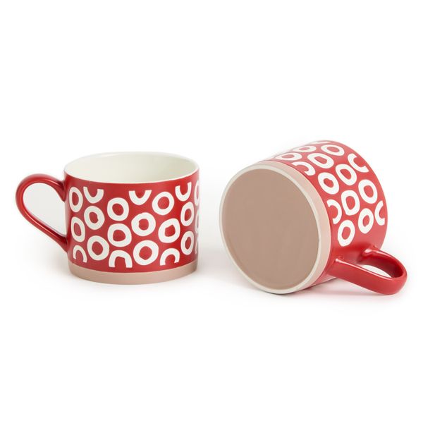 George &amp; Mason - 2 Pack Nordic Rouge Mugs