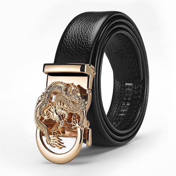 Metal Automatic Buckle Men Business Belt Automatic Buckle Holiday Gift Box