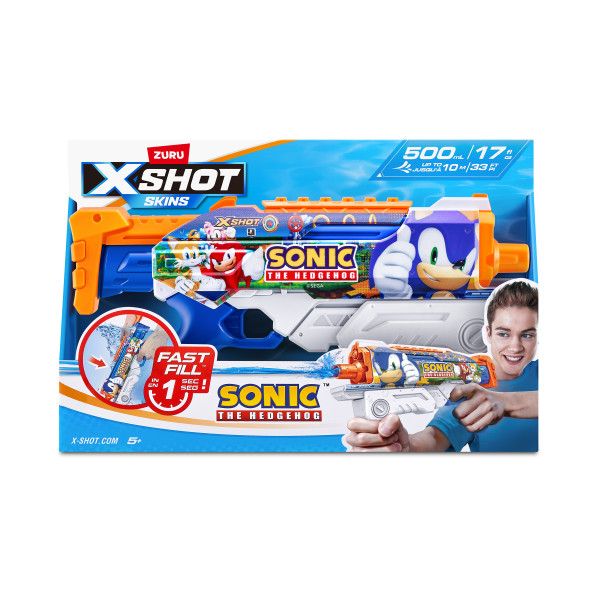 XSHOT Water Fast-Fill Skins Sonic The Hedgehog Hyperload