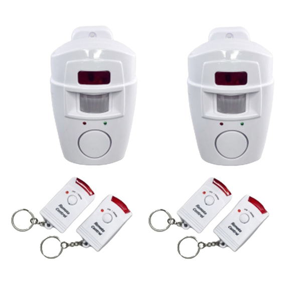 YAS 2 PACK Door Anti-theft Induction Alarm Infrared Remote Control