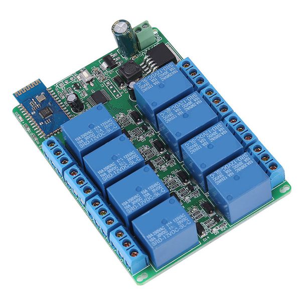 8 Channel Bluetooth Relay Remote Control for Smart Home Automation