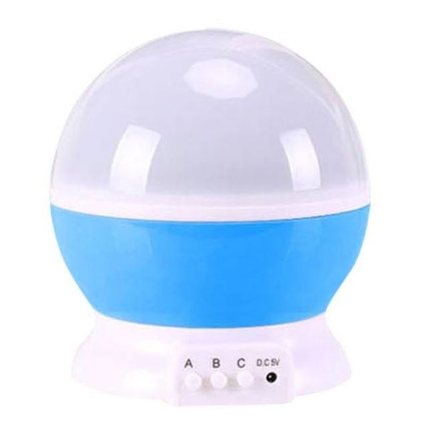 Moon And Star Starry Sky Rotating Projection Lamp Multicolor LED Light
