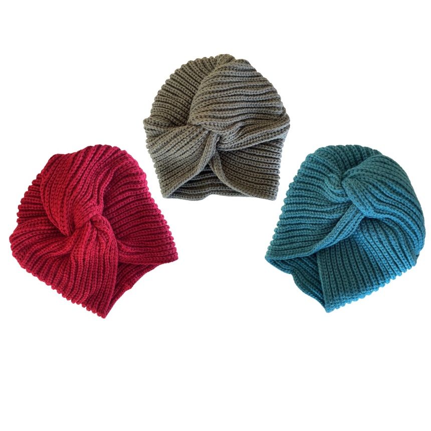 Knitted Turban Cross Twist Wrap Beanie (Set of 3) Shop Today. Get it Tomorrow!