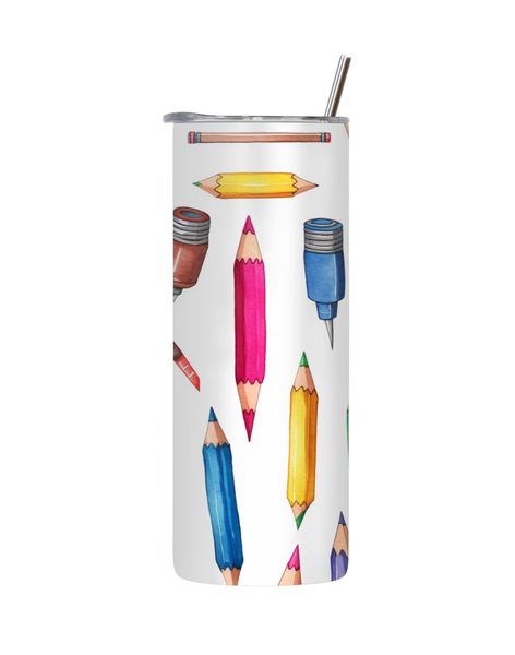Sharp 20 Oz Tumbler with Lid Straw Trendy Back To School Graphic Gift 252