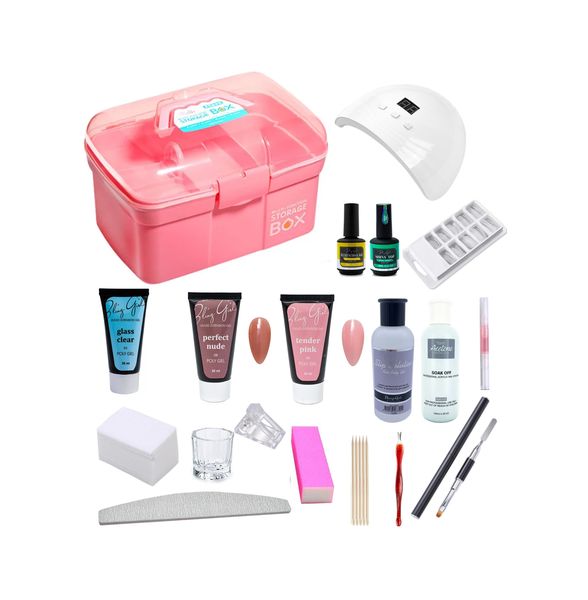 High Quality Poly Gel Nail Kit for Beginners with Instruction Manual