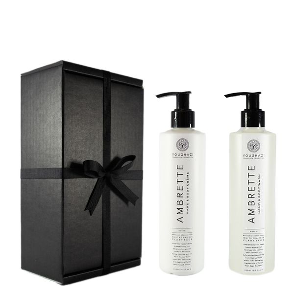 Youghazi Ambrette Hand &amp; Body Wash+Creme Set 300ml
