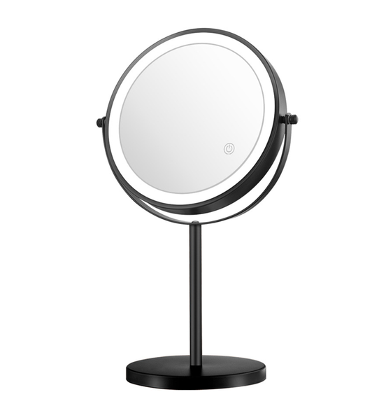8 Inch Lighted Makeup Mirror, Dimmable Brightness Cosmetic Mirror
