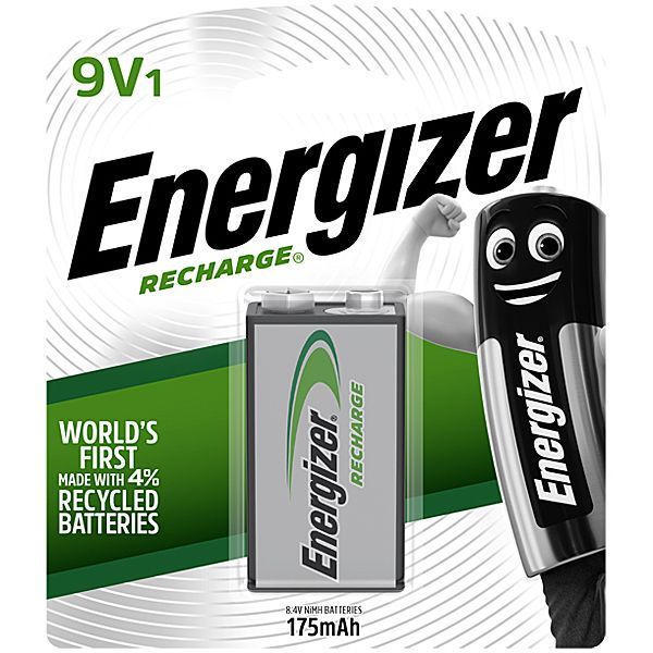 Energizer NiMH 9v 175mAh Battery Card 1