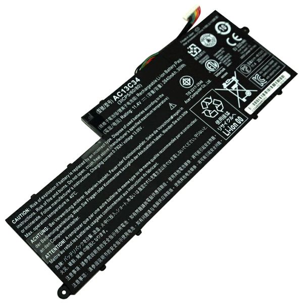 Battery for Acer V5-M52377,V5-122P,E3-111 (AC13C34)
