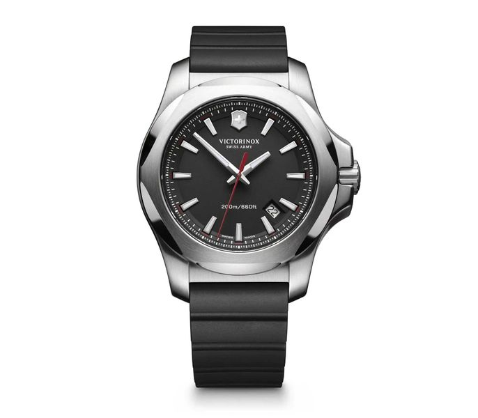 Victorinox Swiss Army - INOX Watch 2416821 Black Dial On Black Rubber Strap
