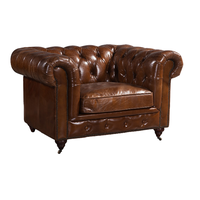 Chesterfield Arm Chair – Full Grain Leather