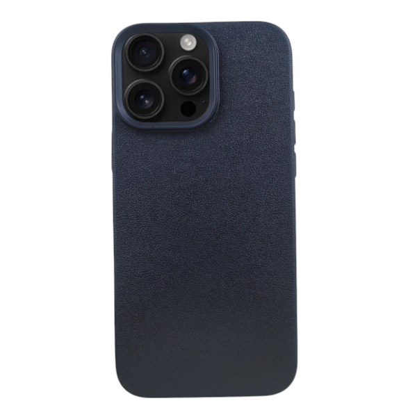 Faux Leather Phone Case Compatible With IPH16 Pro Max - Black