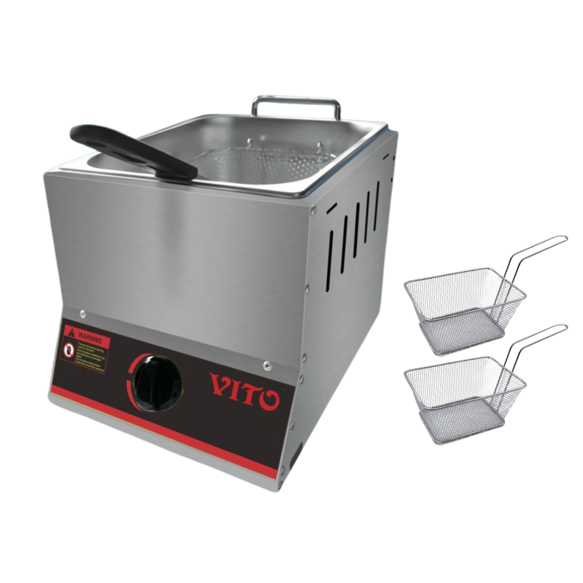 Vito dfg6l 6L Gas Deep Fryer and 2 Chip Baskets Shop Today. Get it
