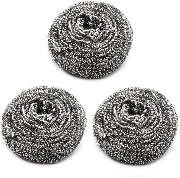 3 Pack Stainless Steel Household Scourers