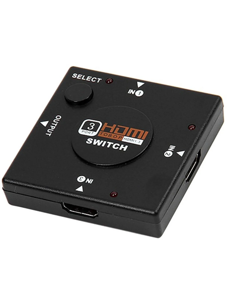 Microworld HDMI Switch with 3 Inputs and 1 Output