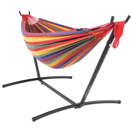 Hammock with Steel Stand Outdoor - Red Image