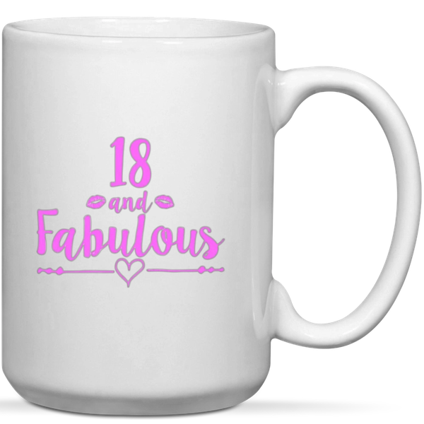 18 And Fabulous 18th Birthday Gift Mug