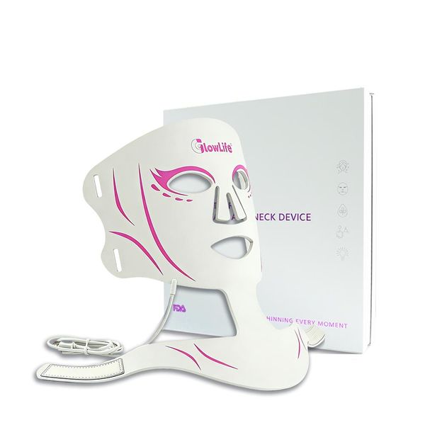 LED Light Therapy Mask &amp; Neck 5-Color Light Therapy For Face &amp; Neck Care