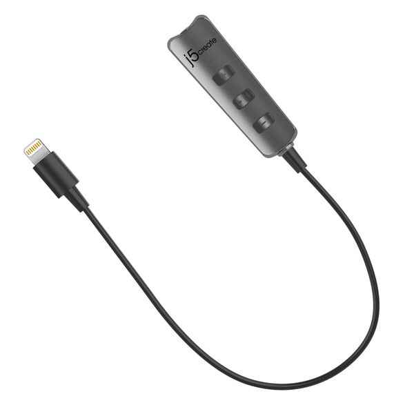 J5create JLA160 Premium Audio Adapter with Lightning Connector