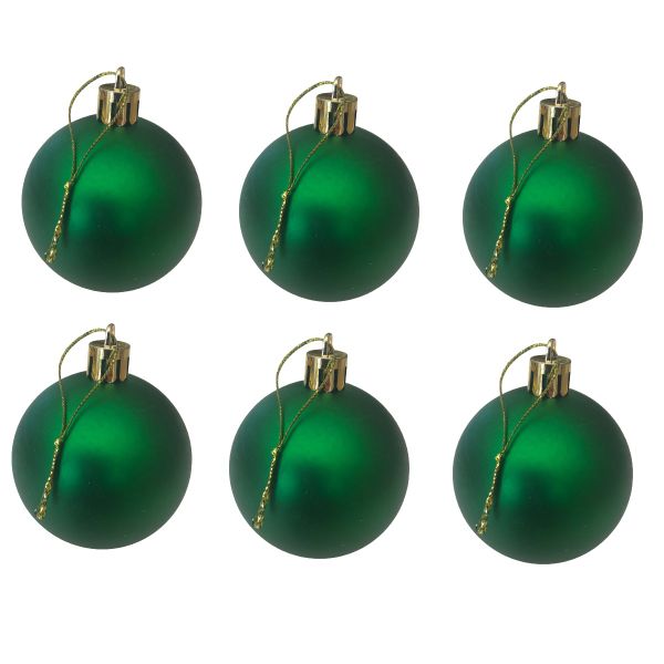 Christmas Tree Baubles - Christmas Balls (18 Piece) Silver 6cm