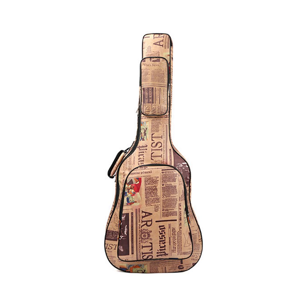 40/41 Inch Oxford Cloth Double Stitched Padded Strap Guitar Gig Bag - Khaki
