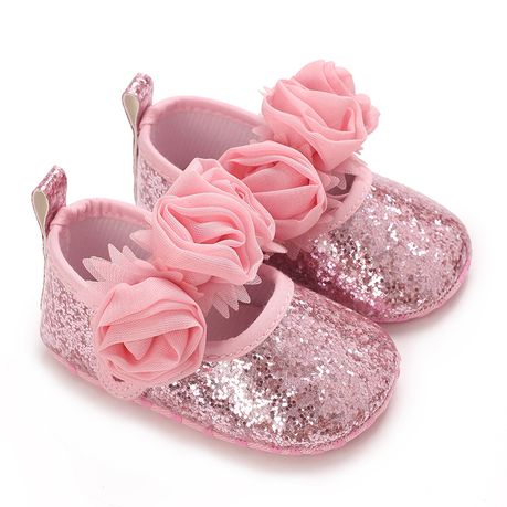 Fashionable New Anti Slip Fabric Sole Baby Shoes Baby Girl Princess Shoes Image