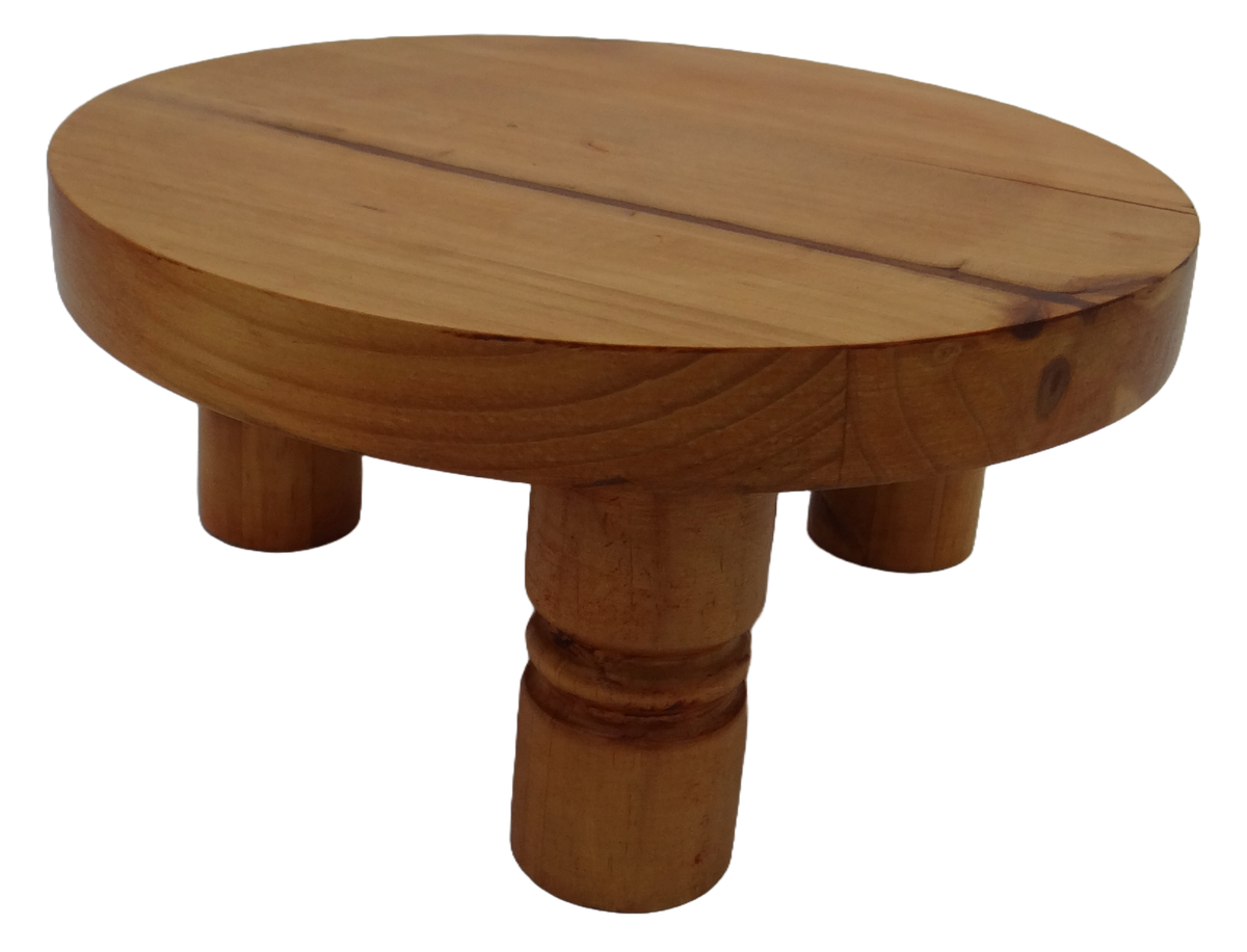 Mini Pedestal Table - Meranti Stain