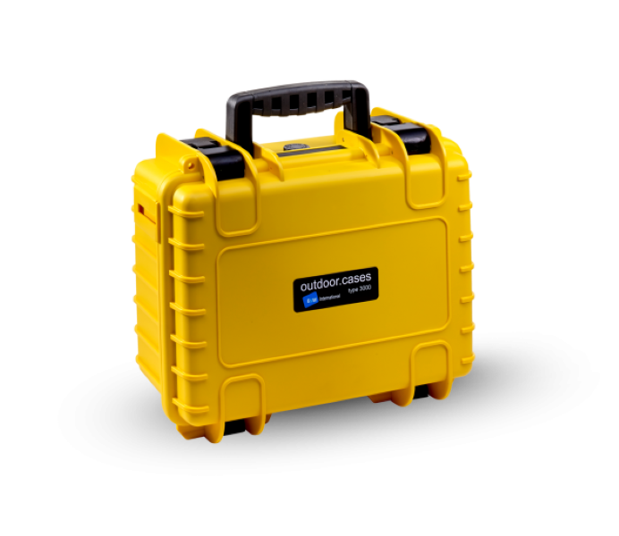 B&amp;W Intl. Case Type 3000 with Padded Dividers (Yellow)