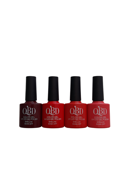 UV/LED Gel Nail Polish Red Kit