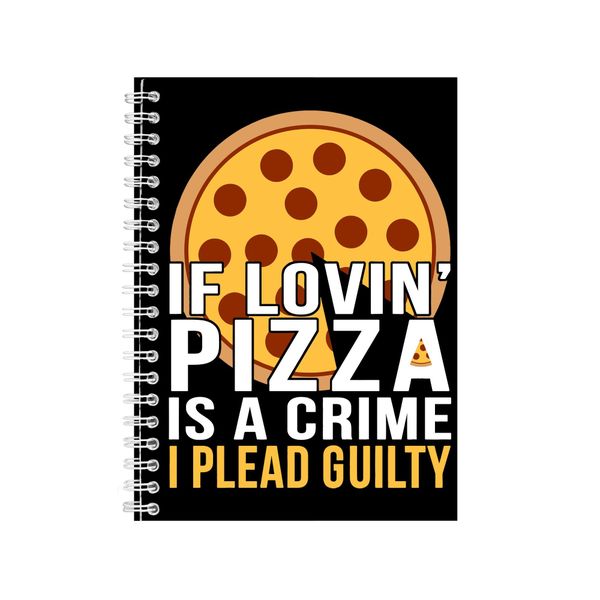 Pizza Notebook Junk Food Gift Idea Writing Book Notepad Pad 32