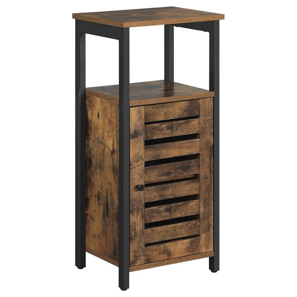 Bedside Cabinet with Shelves - 2-Tier Nightstand Storage Organizer