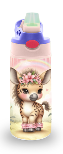 Girly Safari Animals Design 19 12oz Double walled Stainless Steel Bottle