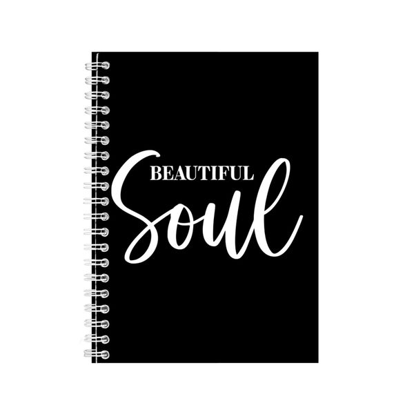 Soul A5 Notebook Spiral Lined Motivational Sayings Graphic Notepad Gift 185