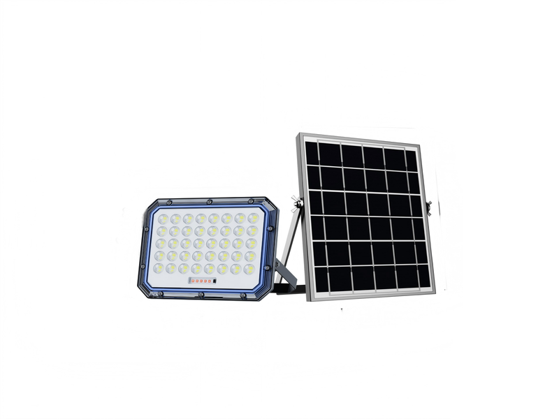 Solar Powered Flood Light with Panel &amp; Remote - 5000w
