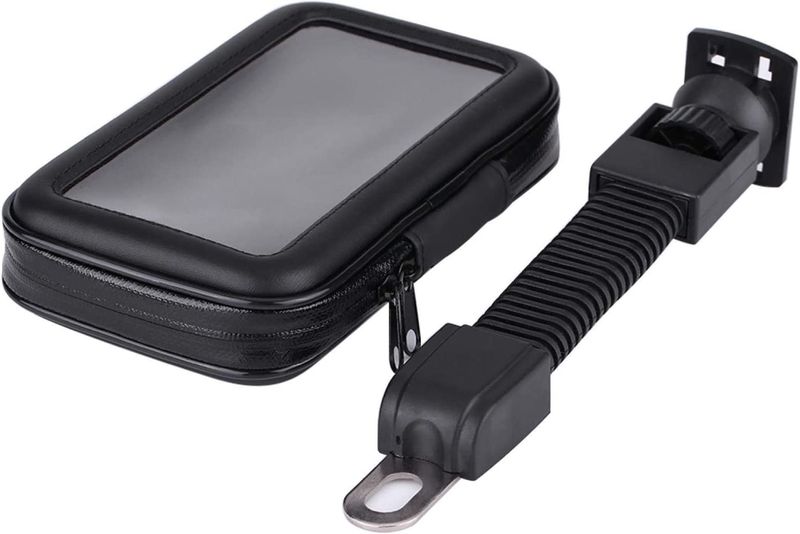 Weather Resistant Motorcycle Phone Mount Holder Case Bag 6.3 Inch