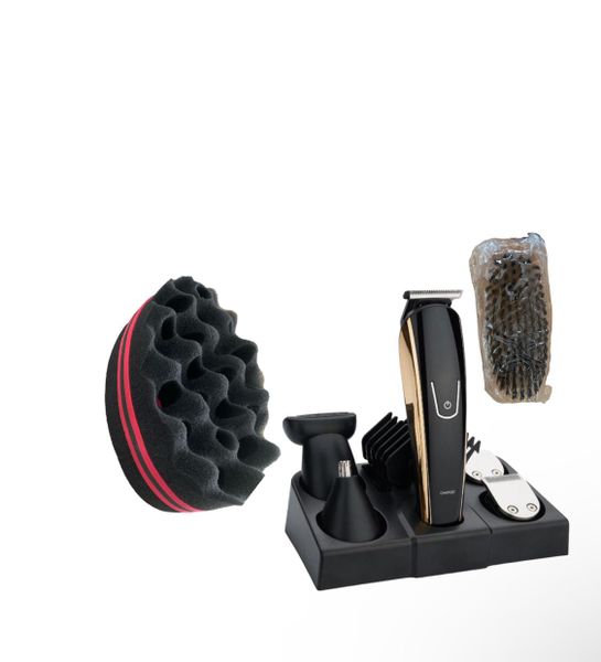 11-in-1 Professional Hair Clipper, Beard Brush &amp; Barber Sponge Twist