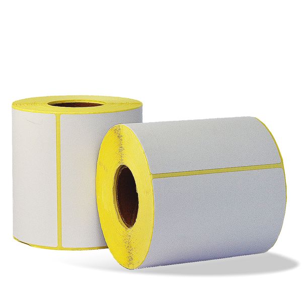 Thermal Sticker Label 100mm x 100mm, 500 Labels per Roll, Pack of 2 Rolls