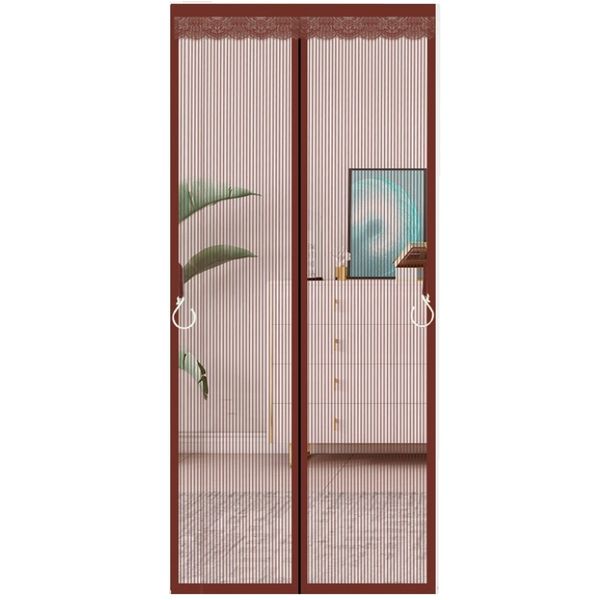 35x82 inches Heavy Magnetic Screen Door Curtain - Keep Bugs Out(Brown)