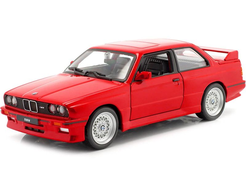 BBurago --1988 BMW M3 E30 (Red) 1/24 Diecast Car 18-21100