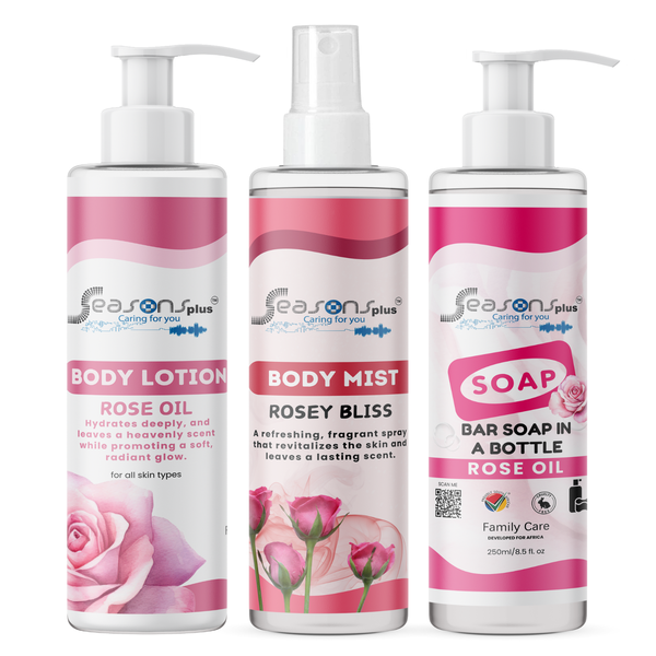 Seasons Plus Bath Time Collection Rose