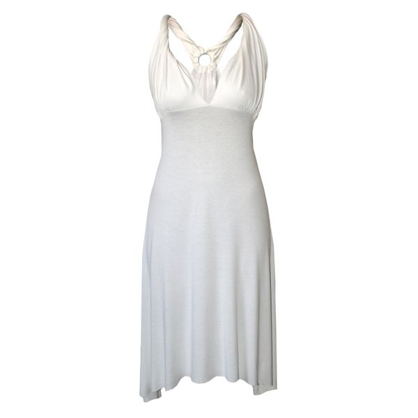 Nucleus - Grecian Twist Dress in Milk