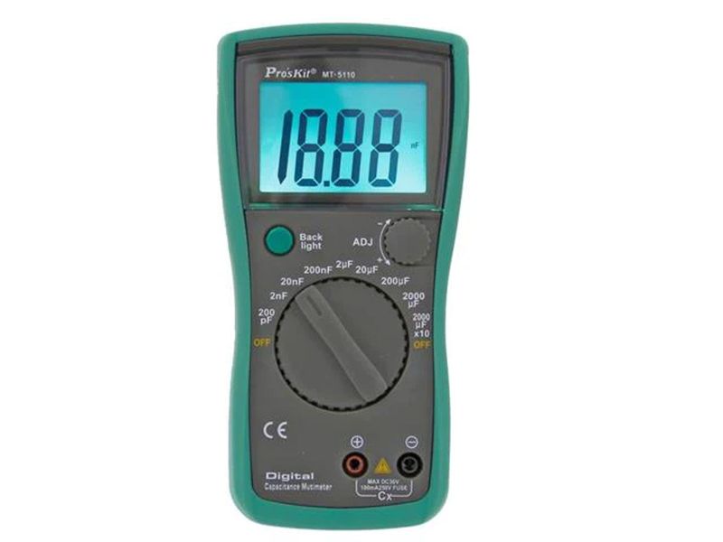 PRK MT-5110 Capacitance Meter, 3 1/2 Digit Display, 0.1pF-20,000 F -Precise