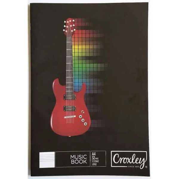Croxley Music Book A4 32 Page 12 Stave x3