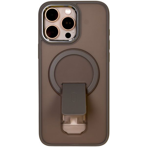 Phone Case with Ring Stand - Compatible with 16 Pro Max - Frosted Grey
