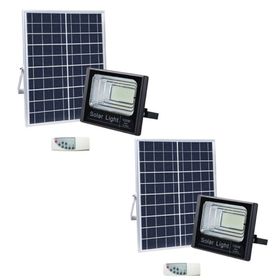 100W LED Solar Flood Light - Pack of 2 | Shop Today. Get it Tomorrow ...